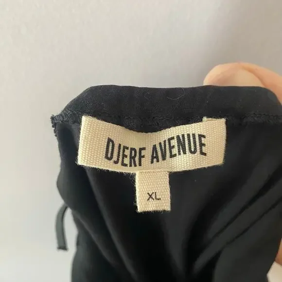 Djerf Avenue Black Maxi Dress Strappy Silky Going Out Party Sexy Women's size XL - Picture 4 of 11